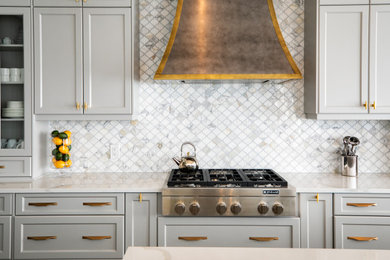 Example of a transitional kitchen design in Other