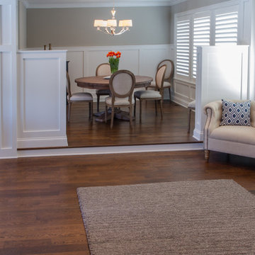 Dining Room with Half-wall