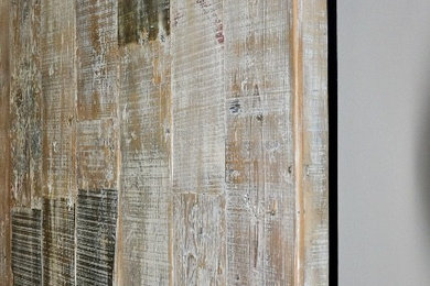 Door with reclaimed wood