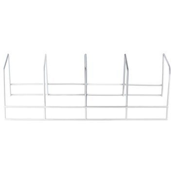 YBM Home Wire Dish Plate Rack Shelf Organizer Space Saver for Kitchen, 3-Section, 1 Pack