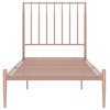DHP Giulia Twin Metal Spindle Bed in Millennial Pink