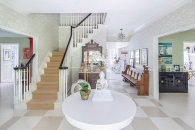 Entryway - contemporary entryway idea in New York