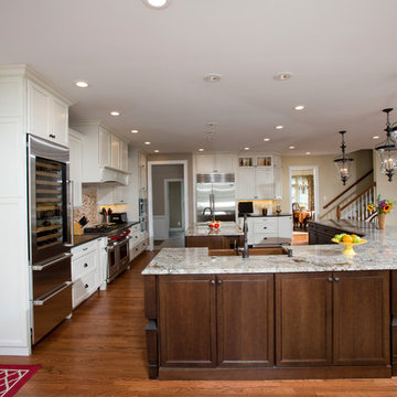 Letting Light and Dark Colors Combine in an Oakton VA home