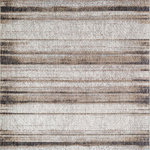 Rugs America - Rugs America Celestia CA20B Stripe Contemporary Gazey Gray Area Rugs, 8'x10' - The heathered appearance of the calming Gazey Gray area rug introduces subtle movement and texture in any space, particularly in a room that has a more minimalistic aesthetic. The minimalistic pattern paired with a muted, earthy color palette beautifully accentuates the movement presented, crafting a strikingly unique rug that combines modesty and sophistication. Thoughtfully designed and expertly crafted, every fiber is flawlessly loomed into place, offering unparalleled levels of luxury and longevity.Features