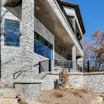 Chamberlain Real Thin Stone Veneer Back Patio and Exterior