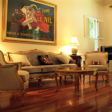 Louis XV Style Furniture and Curtains