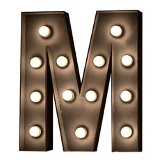 Letras con bombillas