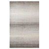 Shadow Bamboo Viscose, Wool Hand Woven 3'x5' Rug, Pewter