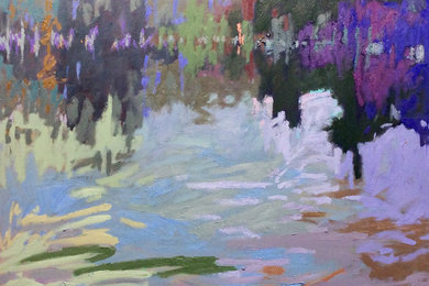 DEEP REFLECTIONS 36 x 36 oil on wood