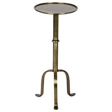 Tini Side Table, Antique Brass