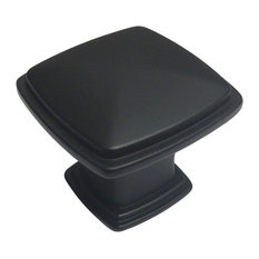 Square Cabinet Knob Style 81091, Black