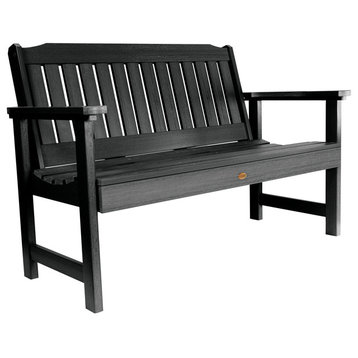 Lehigh Garden Bench, Black, 4'