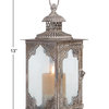 Vintage Gray Metal Candle Lantern 52900