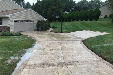 Stamped Concrete Custom Driveway in Garnet Valley, PA