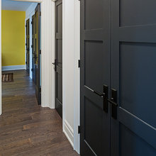 black doors on interior