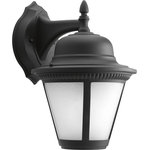 Progress Lighting - Progress Lighting 1-17W LED Wall Lantern, Black - Westport LED offers traditional styling to complement a variety of home dcor options. A durable die-cast aluminum frame cradles a softly diffused seeded glass shade. 3000K, 90+ CRI 1,211 lumens. One-light LED wall mount