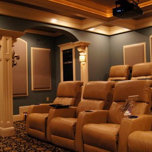 Example of a classic home theater design in Louisville