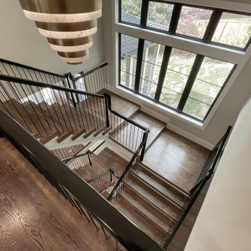 89_Eclectic and Edgy Staircase in French Contemporary Residence, McLean VA 2210