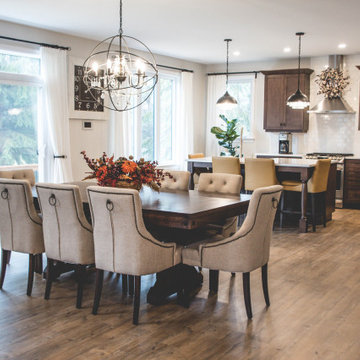 Custom kitchen and dining area
