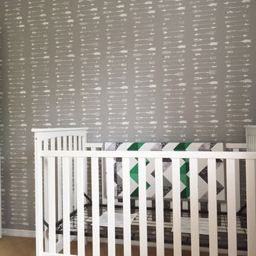 Indian Arrows Stenciled Nursery