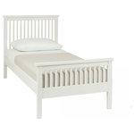 Bentley Designs - Atlanta White Painted Bed, Single - Atlanta White Painted Single Bed features simple clean lines and a timeless style. The range is available in white painted options, to suit any taste. Also manufactured with intricate craftsmanship to the highest standards so you know you are getting a quality product.