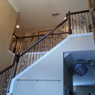 Wrought Iron Stair Remodel