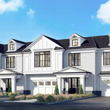 3D Exterior Rendering Townhouse Complex