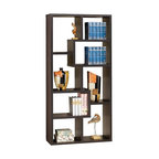 Coaster Theo Transitional 10-shelf Wood Bookcase Cappuccino