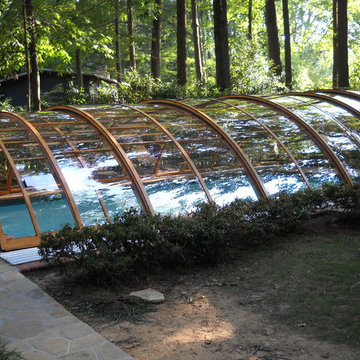 Retractable Pool Enclosures - Medium Height Designs