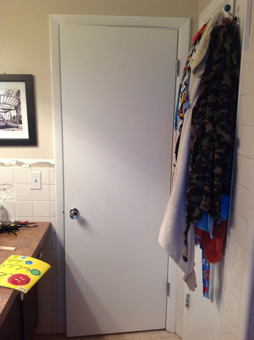 Out swing bathroom door?