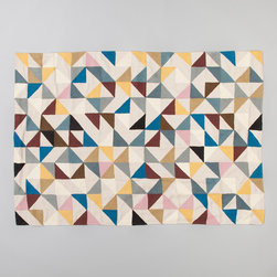 Harlequin Linen Throw (Front) - Throws