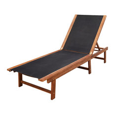 vidaXL Sun Lounger, Acacia Wood