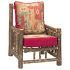 Hickory Log Lounge Chair w Cushions (Stickley)