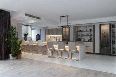 Design ideas for a modern kitchen in Manchester.