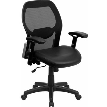 Flash Furniture Mesh Chair, Black, LF-W42B-L-GG