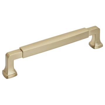 Amerock Stature Cabinet Pull, Golden Champagne, 6-5/16" Center-to-Center