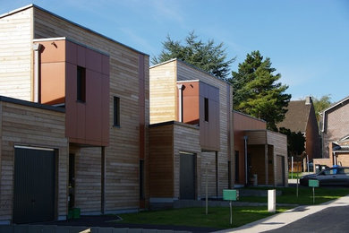 Modelo de diseño residencial contemporáneo de tamaño medio