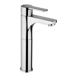 Red 071.120 Tall Single Lever Bathroom Faucet without Pop-up Waste - Bathroom Sink Faucets