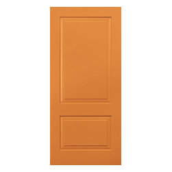 Pella® Architect Series® 2 panel square top smooth solid door - Front Doors
