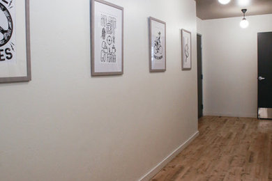 Example of a trendy hallway design in Denver