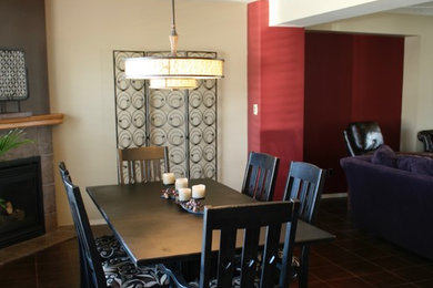 Dining room - contemporary dining room idea in Other