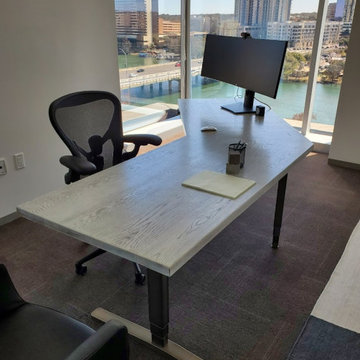White Oak Executive Desk with Custom Finish