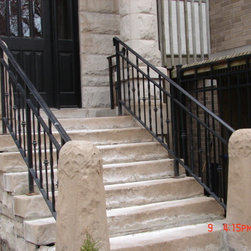 Entrance stairs iron railing - Products