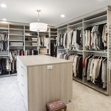 sloped closet