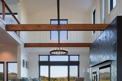 Living room - country living room idea in San Francisco