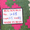 Consigned, Kilim Geometric Flat-Woven Persian Oriental Area Rug, Red, 7'1"X4'6"