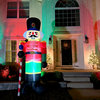 10 ft Tall Prelit African American Nutcracker Inflatable