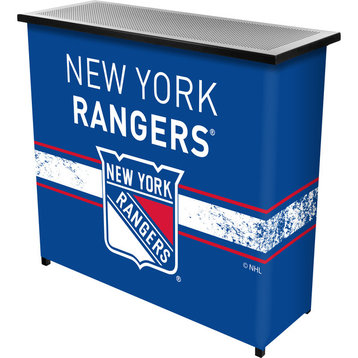 NHL Portable Bar With Case, New York Rangers