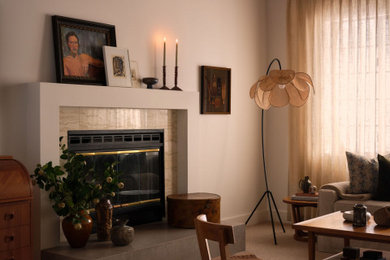 Example of a trendy living room design in San Francisco