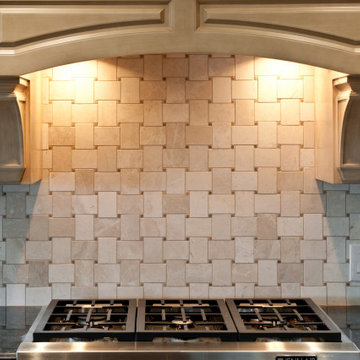 Basketweave Kitchen Backsplash